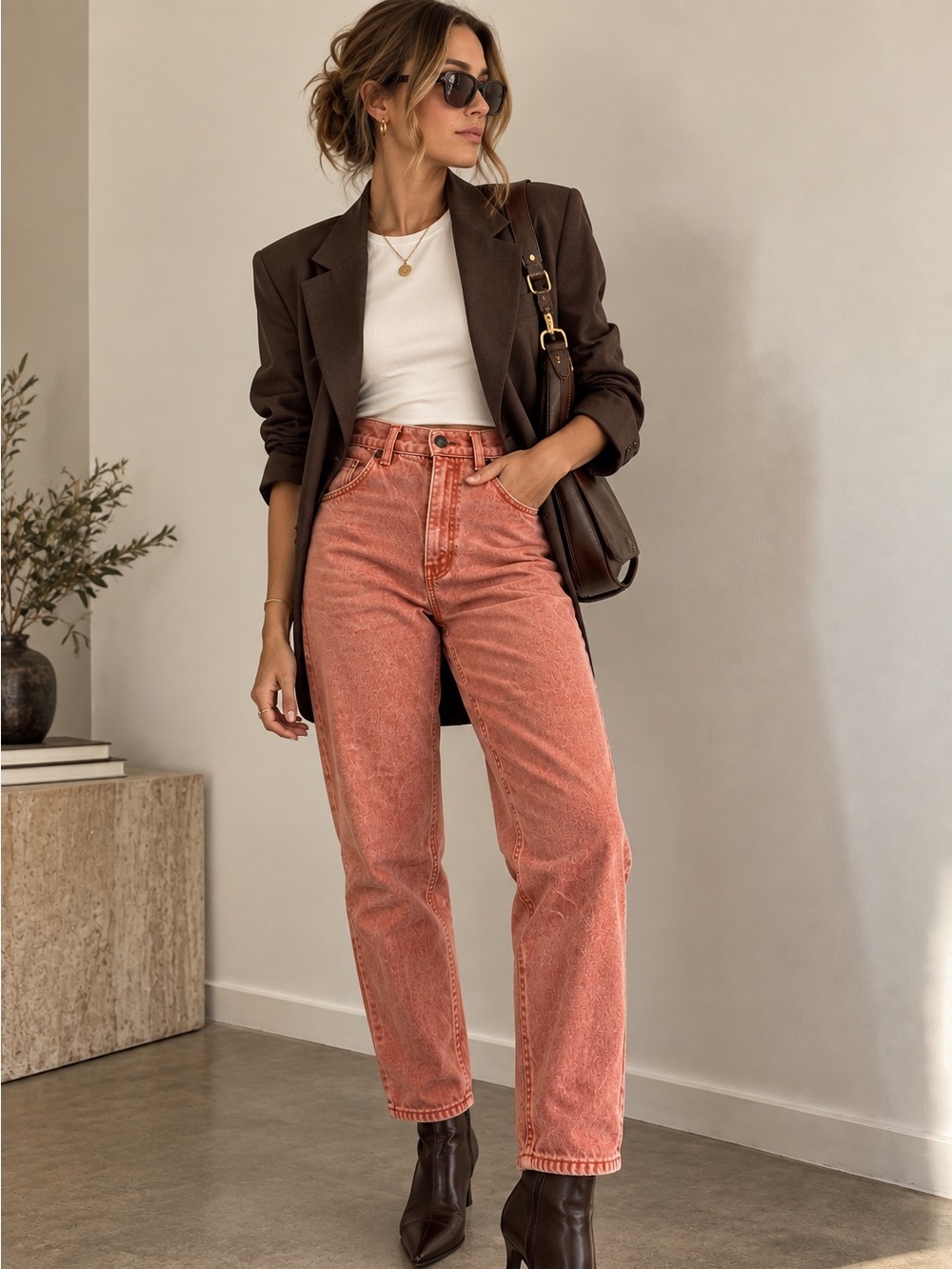 Vintage Levi’s 900 Series Coral Pink Jeans Made in Canada 90s High Rise